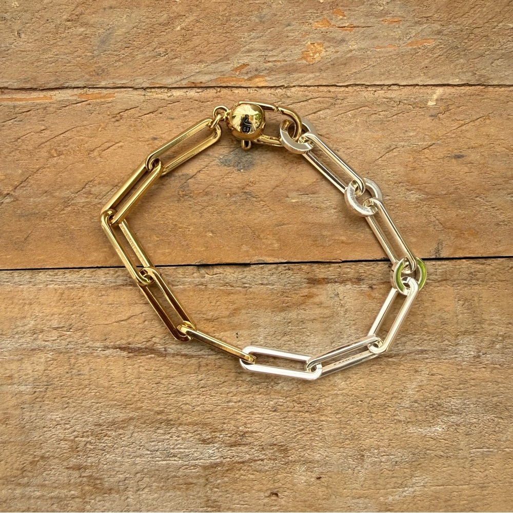 Andi Slim Two-Tone Bracelet